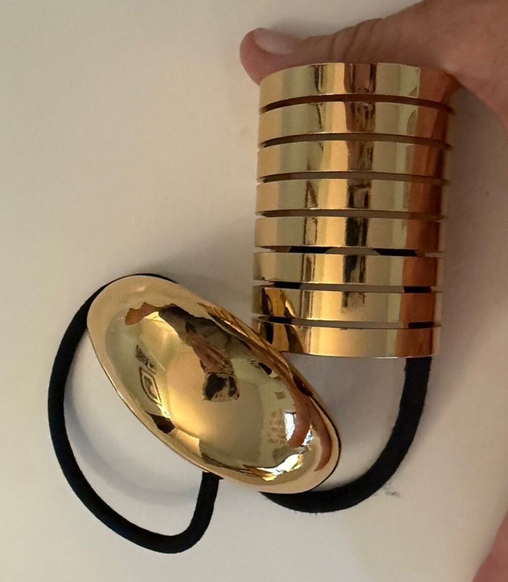NWOT 2 Zara Gold Metal Hair Ties Hair Accessories